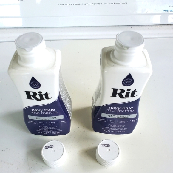New 2 Bottles of Rit All Purpose Liquid Dye Navy Blue - Picture 3 of 3
